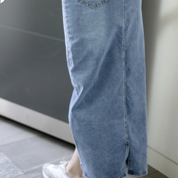 NWT Rave On Trend Maxi Denim Skirt - Picture 2 of 5